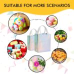 RACETOP 15 Pcs Iridescent Glossy Gift Bags Medium Size, 8x4x10 Inch Holographic Reusable Gift Bags with Handles, Ideal for Birthday, Wedding, Bachelorette, Party Favors, Holiday Goodie - Image 6