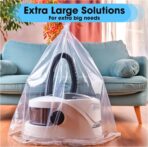 Besti Large Clear Plastic Bags – 10-Pcs 32x48-inch Extra Large Storage Bags – Packing Bags for Suitcases, Luggage, Large Items – Heavy-Duty Moving Bags for Protection and Storage - Image 4