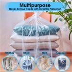 Besti Large Clear Plastic Bags – 10-Pcs 32x48-inch Extra Large Storage Bags – Packing Bags for Suitcases, Luggage, Large Items – Heavy-Duty Moving Bags for Protection and Storage - Image 8
