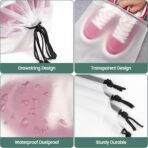 23 Pack Shoe Bags for Travel, 11.8" x 15.7" Waterproof Travel Shoe Bags for Packing,Large Travel Bag for Shoes, Storage Bags Travel Essentials Men for and Women - Image 7