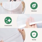 12 Pack Garment Bags for Hanging Clothes - Translucent Suit Bag for Closet Wardrobe Storage Travel - 24" x 42" - Image 6