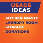 Hefty Clear Trash Bags, Clear, 13 Gallon, 60 Count - Image 4