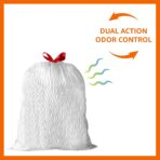 Amazon Basics Ultra-Force Tall Kitchen Drawstring Trash Bags, Classic Clean Scented, 13 Gallon, 80 Count with Odor Control - Image 7