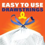 Hefty Ultra Strong Tall Kitchen Trash Bags, Unscented, 13 Gallon, 80 Count - Image 7
