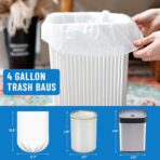 Small Trash Bags 4 Gallon, 100 Count Small Garbage Bag Bathroom White Mini Trash Bag Trash Can Liners Unscented Small Garbage Bags for Bathroom Can - Image 3