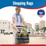 Fuxury 500 Count Plastic T-shirt Bags Black 11.5" x 6.5" x 21", Grocery, Trash, Take Out, To Go, Restaurants, Retail Shopping Bags in Bulk for Small Business (Made in USA) - Image 8