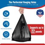 Fuxury 500 Count Plastic T-shirt Bags Black 11.5" x 6.5" x 21", Grocery, Trash, Take Out, To Go, Restaurants, Retail Shopping Bags in Bulk for Small Business (Made in USA) - Image 10