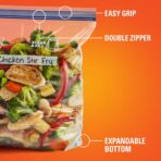 Hefty Press to Close Plastic Freezer Bags, Gallon Size, 20 Count - Image 5