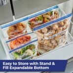 Hefty Press to Close Plastic Freezer Bags, Gallon Size, 20 Count - Image 7