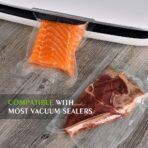 Vacuum Sealer Bags For Food: 6 Pack 3 Rolls 11" x 20' + 3 Rolls 8" x 20' - Commercial Grade BPA Free Bag Rolls - Durable Cut-to-Length Food Vac Bags for Sous Vide Cooking Puncture Prevention - Image 5