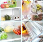 LabelMore 12'' x 16'' Plastic Produce Bags on a Roll, Clear, Food Storage Bags for Bread, Vegetable, Fruits and Meat, 350 Bags/Roll - Image 8