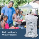 Pinnacle Mercantile Plastic Ice Bags 10 Lb. With Draw String Closure Pack 500 - Image 4