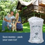 Pinnacle Mercantile Plastic Ice Bags 10 Lb. With Draw String Closure Pack 500 - Image 5