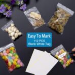 Small Plastic Bags, 300 PCS Mini Baggies, 3 Assorted Sizes, Transparent Jewelry Bag Reclosable, Clear Bag, Resealable Poly Bags for Pill, Beads, Screws, Packaging - Image 7