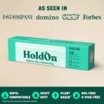 HoldOn HoldOn Zipseal Gallon Bags - Compostable, PFOA-Free, BPA-Free, Food-Safe Zip Seal Food Storage Bags/Freezer-Safe Gallon Bags With Secure Seal for Home & Travel (2-pack, 50 bags total) - Image 3