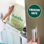 HoldOn HoldOn Zipseal Gallon Bags - Compostable, PFOA-Free, BPA-Free, Food-Safe Zip Seal Food Storage Bags/Freezer-Safe Gallon Bags With Secure Seal for Home & Travel (2-pack, 50 bags total) - Image 5