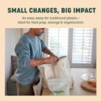 HoldOn HoldOn Zipseal Gallon Bags - Compostable, PFOA-Free, BPA-Free, Food-Safe Zip Seal Food Storage Bags/Freezer-Safe Gallon Bags With Secure Seal for Home & Travel (2-pack, 50 bags total) - Image 8