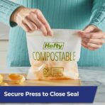 Hefty® Compostable Press-To-Close​ Sandwich 50 Count - Image 3