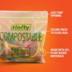 Hefty® Compostable Press-To-Close​ Sandwich 50 Count - Image 4