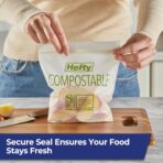 Hefty® Compostable Press-To-Close​ Sandwich 50 Count - Image 7