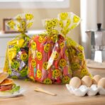 100 Pack Goodie Bags Plastic Gift Bags with Twist Ties 5x9 Inch – Clear Treat Bags with Happy Face Print, Party Favor Bags for Candy, Snacks, Gifts, Events & Celebrations - Image 4