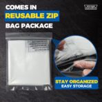 60-Pack Dry Cleaning Bags for Clothes 40-Inch Long - Clear Plastic Garment Bags for Hanging Clothes, Dry Cleaner Plastic Clothing Cover for Suits, Coat, Shirt, & Pants - Image 7