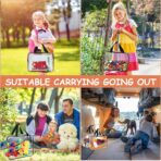 6 Packs Large Toy Storage Bags with Labels, Reusable Clear PVC Board Game Storage, Travel Waterproof Organizer Bags with Zipper for Building Blocks, Puzzle, Kids Books - Image 8