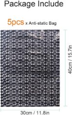 GLOTRENDS Anti Static Bags ESD Bags for Electronics Motherboard GPU Video Card LCD Screen, 5pcs 12x16in/30x40cm, Open Top Design, Non-Toxic PET Materials - Image 3