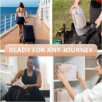 10 Set/8 Set Packing Cubes for Travel, Gifts for Women Mom,Anti-Tearing Suitcase Organizer for Luggage with Shoe & Hanging Toiletry Bag,OlarHike Vacation Essentials & Accessories for Cruise Ship,Cream - Image 8
