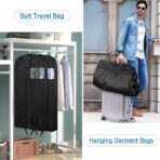 KIMBORA 43" Suit Bags for Closet Storage and Travel, Gusseted Hanging Garment Bags for Men Suit Cover With Handles for Clothes, Coats, Jackets, Shirts（3 Packs） - Image 4