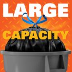 Hefty Strong Large Trash Bags, Black, 30 Gallon, 74 Count - Image 7