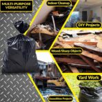 Reli. Contractor Garbage Bags 55 Gallon | 20 Trash Bags | Heavy Duty | Black Contractor - Image 6