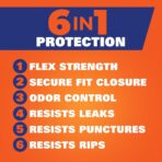 Hefty Ultra Strong 13 Gallon Trash Bags, Tall Kitchen Trash Bags 13 Gallon Size, Drawstring Closure, Continuous Odor Control, White, Lavender and Sweet Vanilla Scent, 110 Bags - Image 3