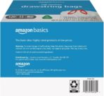Amazon Basics 13 Gallon Tall Kitchen Drawstring Trash Bags, Unscented, 10% Post Consumer Recycled, 120 Count, White - Image 3