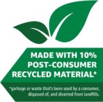 Amazon Basics 13 Gallon Tall Kitchen Drawstring Trash Bags, Unscented, 10% Post Consumer Recycled, 120 Count, White - Image 5