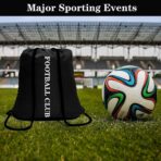 CAIHONG 100 Pack Drawstring Backpack Black Bulk Drawstring Bags Nylon String Backpack Gym Cinch Sack Backpack Sport Bag Draw String Party Bags for Men or Women - Image 5