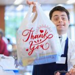 100/300-Pack White Thank You T-Shirt Bags, 11.5x6.5x21 Inches, Reusable Grocery Retail Packaging for small Business - Image 3