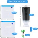 MOMODA Sous Vide Cooking Bags - Set of 20 | BPA-Free Reusable Vacuum Seal Bags with Air Valve for Joule and Anova Cookers | Freezer Safe Vacuum Food Storage Bags with Upgraded Electric Pump Included - Image 3