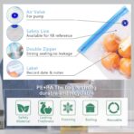 MOMODA Sous Vide Cooking Bags - Set of 20 | BPA-Free Reusable Vacuum Seal Bags with Air Valve for Joule and Anova Cookers | Freezer Safe Vacuum Food Storage Bags with Upgraded Electric Pump Included - Image 5