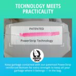 Hippo Sak - Plant Based Tall Kitchen Garbage Bags with Ergonomic Handles - 13 Gallon Trash Bags - Recyclable & Reduced Carbon Footprint - Super Strong and Leak Proof Tall Kitchen Trash Bags (45 Count) - Image 6