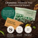 Cleanomic Compostable* Quart Size Food Storage Bags (25 Eco Zip) Freezer and Leak Proof, Also Available Gallon, Snack and Sandwich Size Bags - Image 5