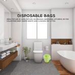 Thick Disposable Garbage Bags 100Pcs Biodegradable Plastic Trash Bags Green 45X50Cm Flat Mouth for Home Kitchen Bathroom Use - Image 6