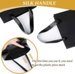 Epoesch Black Small Gift Bags with Handles and Tissue Paper, 8x5x10 Inch 4 Pack Paper Bags for Men, Women, Birthdays Party, Baby Showers, Weddings, Valentine's Day, Easter, Anniversaries (Black small - 4Pcs) - Image 5