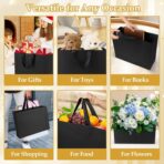 Epoesch Black Small Gift Bags with Handles and Tissue Paper, 8x5x10 Inch 4 Pack Paper Bags for Men, Women, Birthdays Party, Baby Showers, Weddings, Valentine's Day, Easter, Anniversaries (Black small - 4Pcs) - Image 7