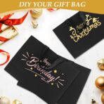 Epoesch Black Small Gift Bags with Handles and Tissue Paper, 8x5x10 Inch 4 Pack Paper Bags for Men, Women, Birthdays Party, Baby Showers, Weddings, Valentine's Day, Easter, Anniversaries (Black small - 4Pcs) - Image 8