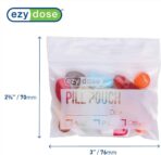 EZY DOSE Disposable Pill, Vitamin, and Daily Medicine Organizer Pouches, Zippered Seal Baggies, Pocket Sized and Travel Friendly, Easy to Use, Write on Label, 100 Count, BPA Free - Image 3