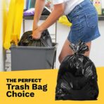 ToughBag 55 Gallon Contractor Trash Bags, 2 Mil Thick (30 Count) - Heavy Duty Drum Liners, Industrial & Commercial Black Garbage Bags - Made in USA - Image 7
