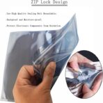 36Pcs 3.15 * 5.12/3.94 * 5.91/5.91 * 7.87 inches ESD Bags,Anti Static Bags,Translucent Antistatic Bag for SSD HDD,for Varieties of Electronic Device Hand Drive - Image 7