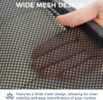 BAGAIL 4 Set/6 Set/8 Set Compression Packing Cubes Travel Accessories Expandable Packing Organizers (Half Mesh, 6-Black) - Image 6