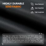 BAGAIL 4 Set/6 Set/8 Set Compression Packing Cubes Travel Accessories Expandable Packing Organizers (Half Mesh, 6-Black) - Image 7